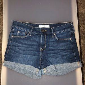 Abercrombie & Fitch dark jean shorts